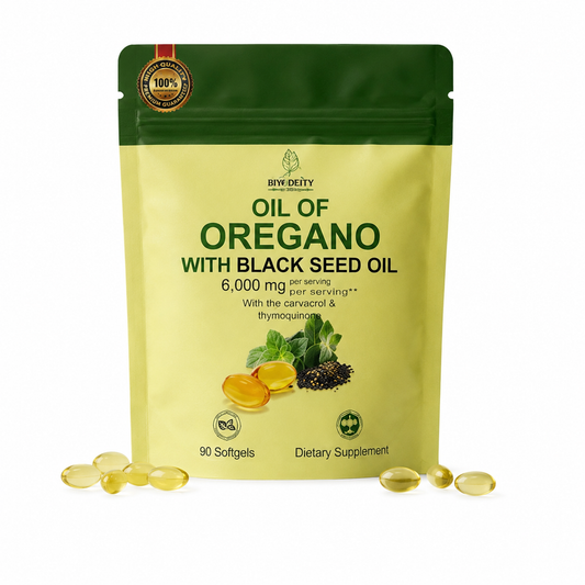 Aceite de Orégano + Semilla Negra 6,000 mg – | Carvacrol y Timoquinona para Apoyo Inmune y Digestivo| Envío Gratis RD – NatBien