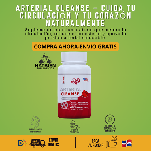 Arterial Cleanse – Limpia tus arterias, mejora tu circulación y protege tu corazón