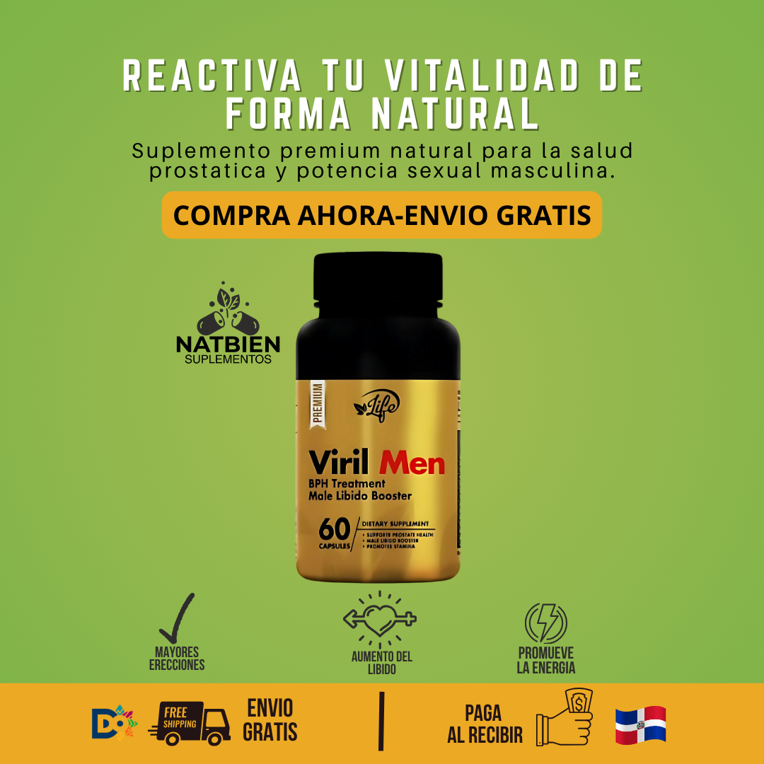 Viril Men – Potente Tratamiento Natural para la Disfunción Eréctil y Aumento de la Libido Masculina