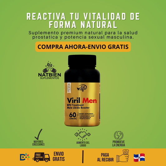 Viril Men – Potente Tratamiento Natural para la Disfunción Eréctil y Aumento de la Libido Masculina