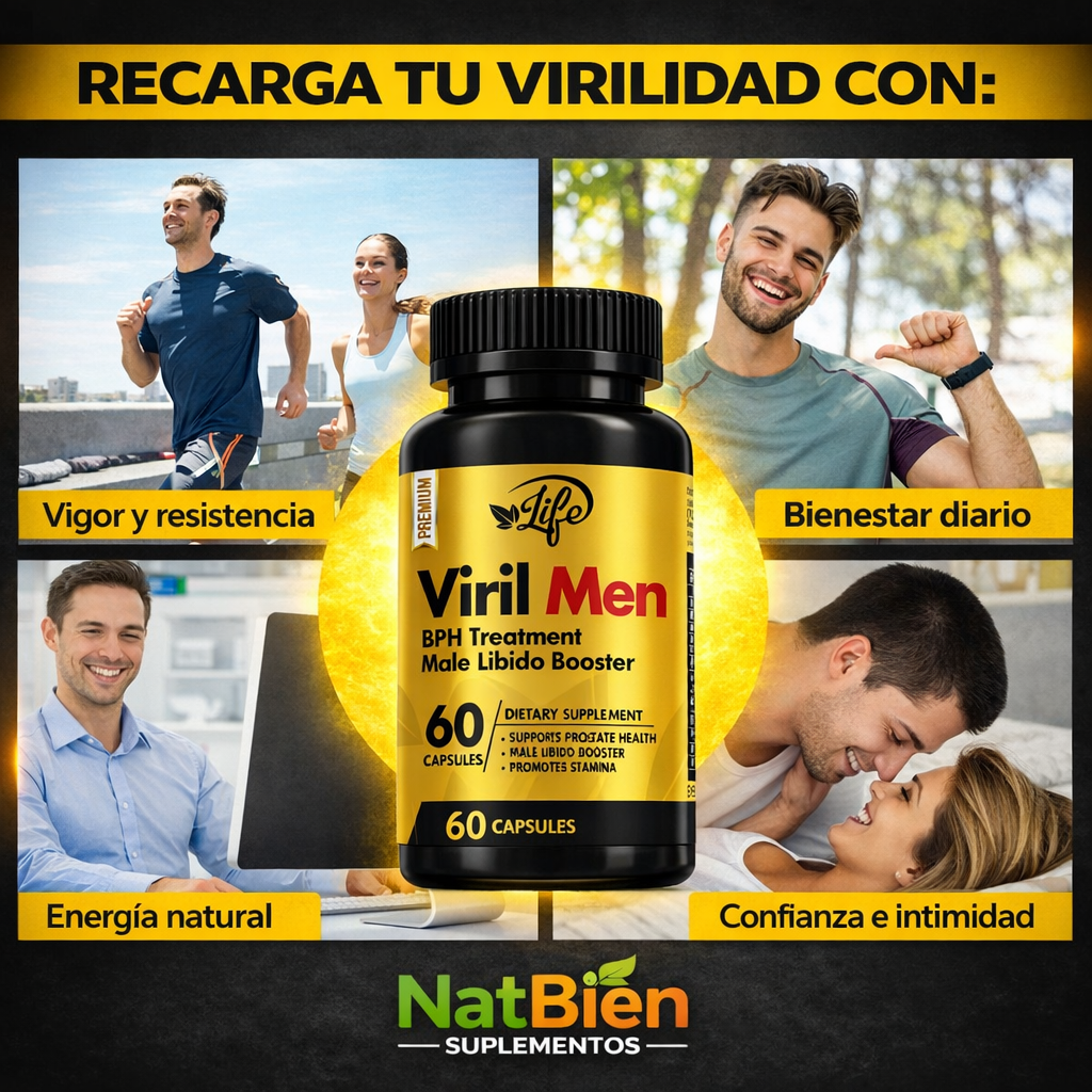 Viril Men | Suplemento Natural EF | Envío Gratis RD – NatBien.