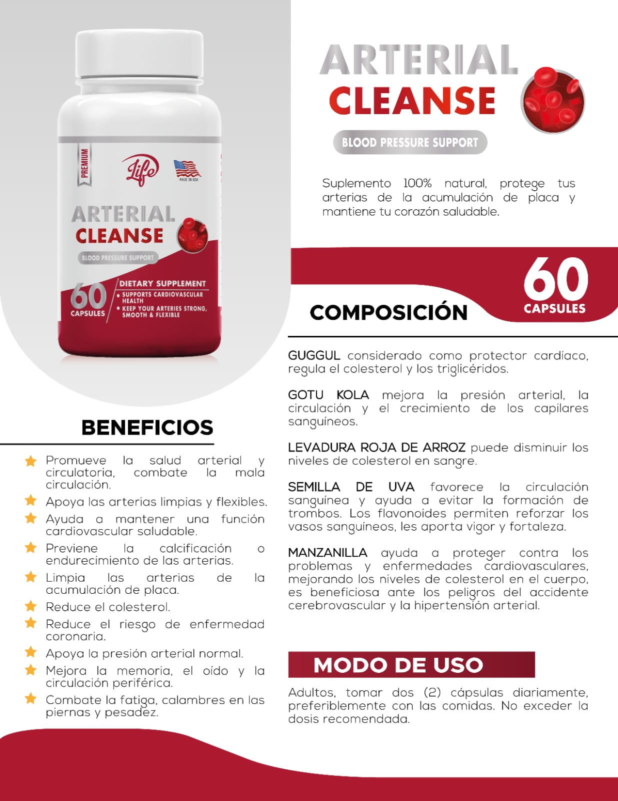 Arterial Cleanse – Limpia tus arterias, mejora tu circulación y protege tu corazón
