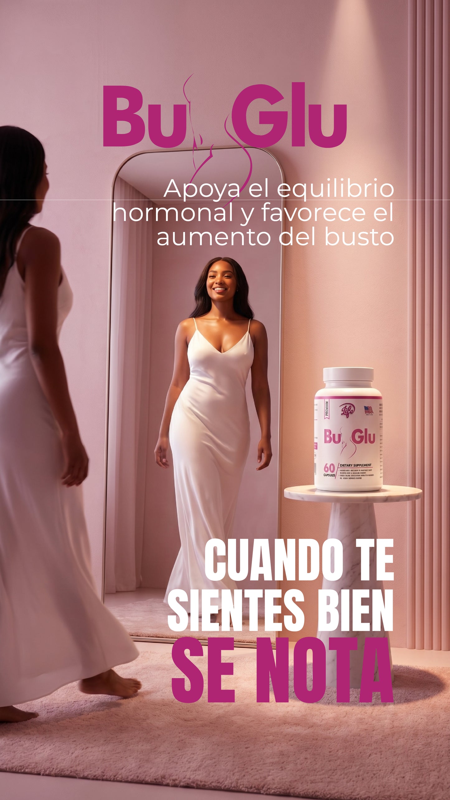 BU-GLU apoyo femenino para confianza corporal