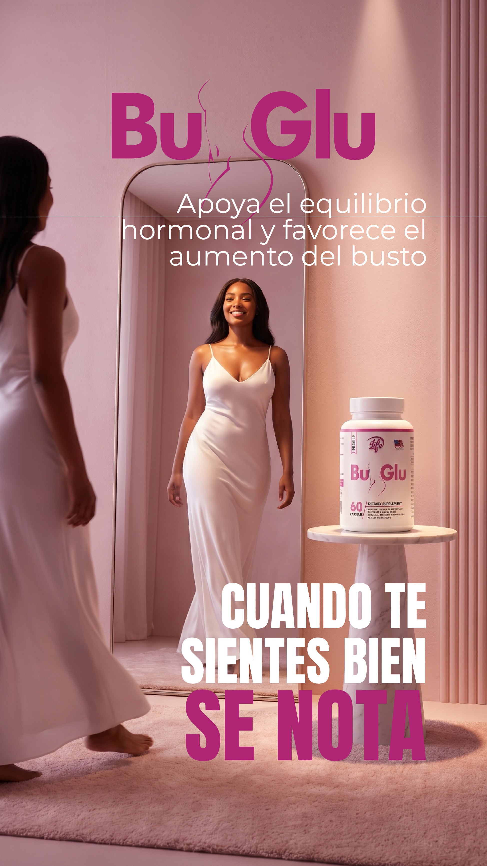 BU-GLU apoyo femenino para confianza corporal