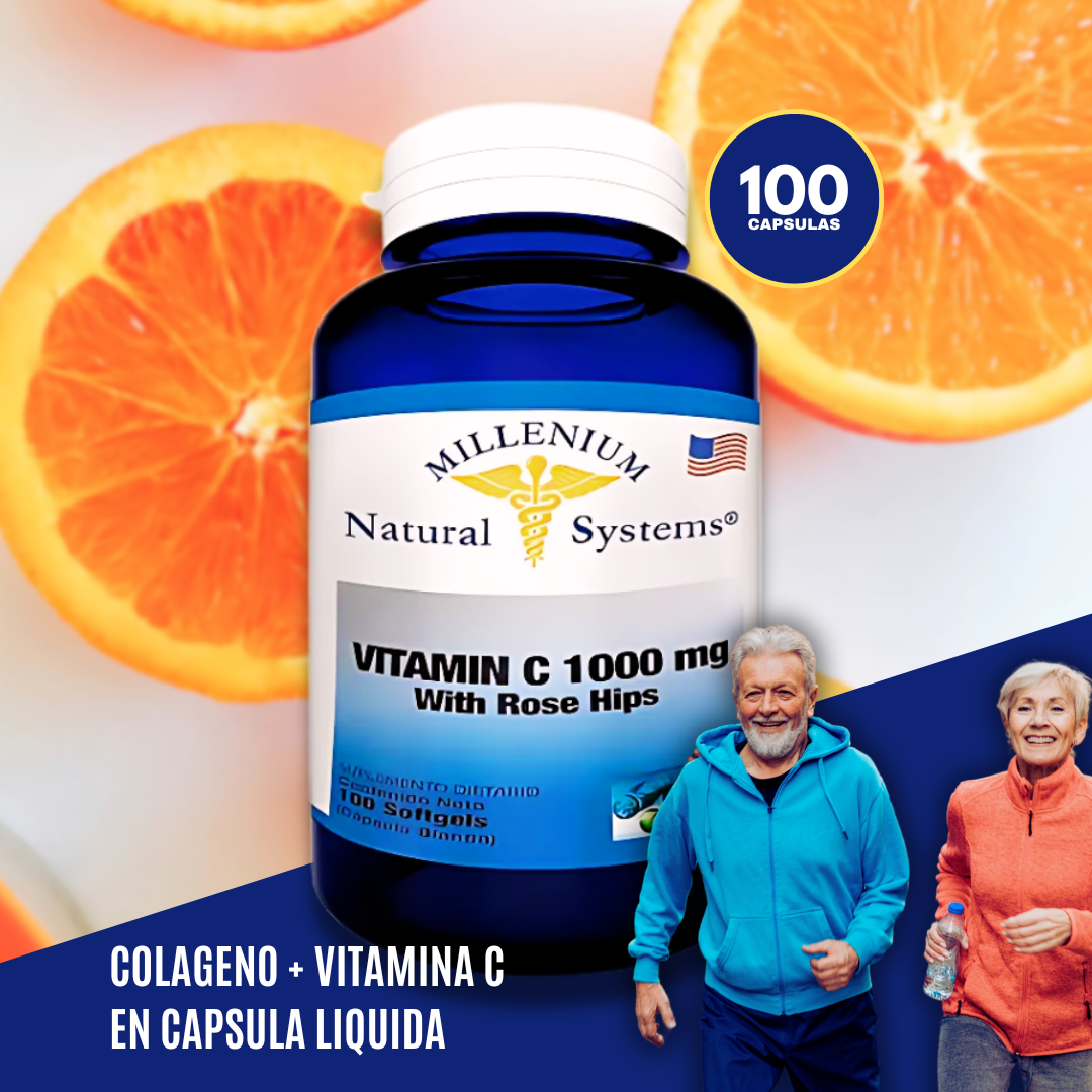 Colágeno + Vitamina C | Cápsulas para Piel, Cabello y Articulaciones | Salud y Belleza Integral