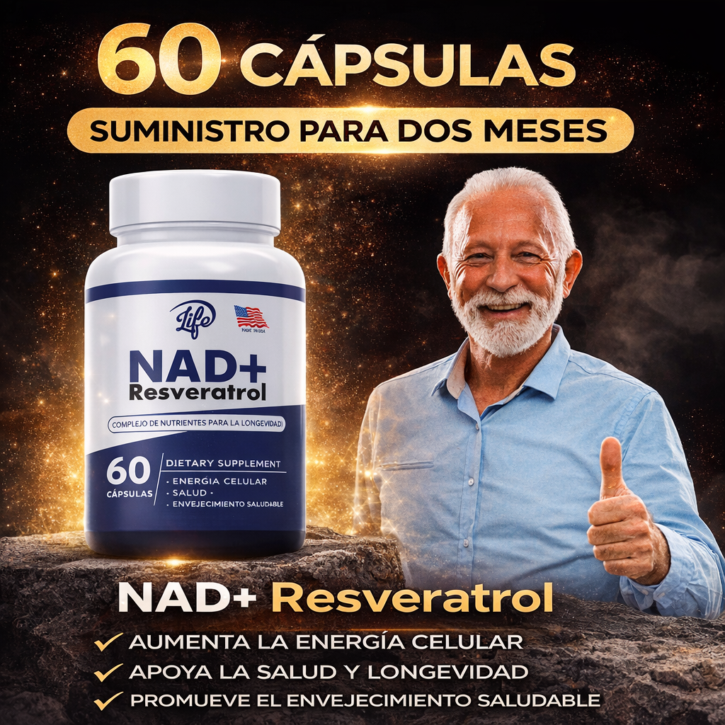 NAD+ con Resveratrol EF| Suplemento Natural | Envío Gratis RD – NatBien