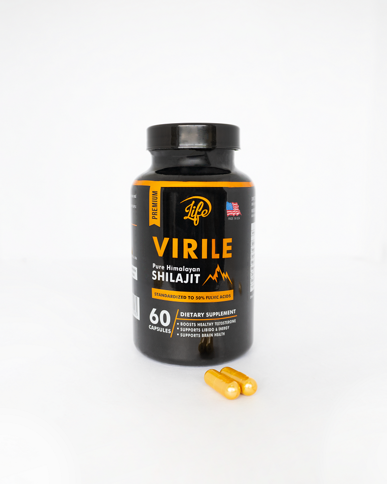 Virile Shilajit 100% Natural – Energía, libido y vitalidad sin límites