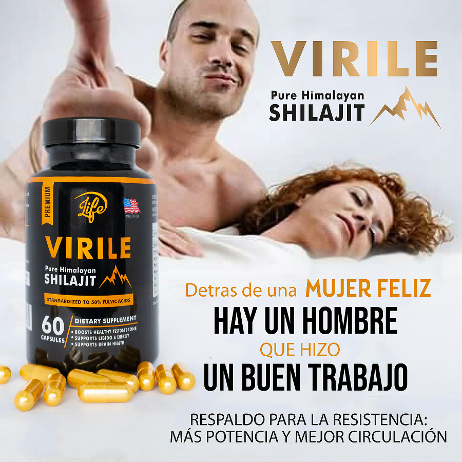Virile Shilajit 100% Natural – Energía, libido y vitalidad sin límites
